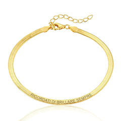 Customized Snake Flat Bracelet