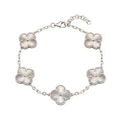 Four-Leaf Clover Bracelet with Soleil Finish