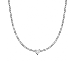 Tennis-choker met wit hart