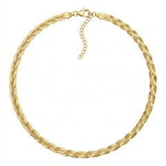 Ketting met gevlochten snake-schakel, 3 strengen