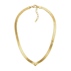 Ketting met snake-schakel in "V"-vorm