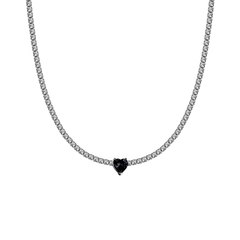 Tennischoker met zwart hart