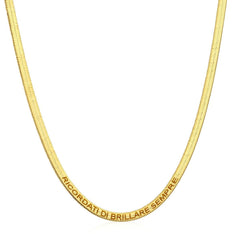 Customized Flat Snake Necklace