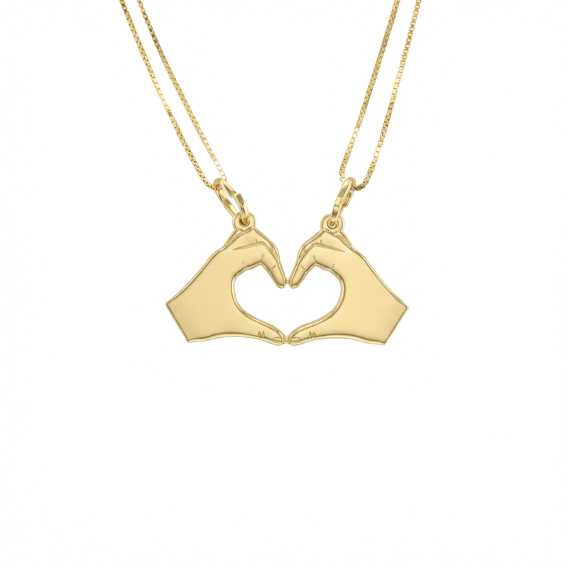 Ketting voor koppels met hart en handen